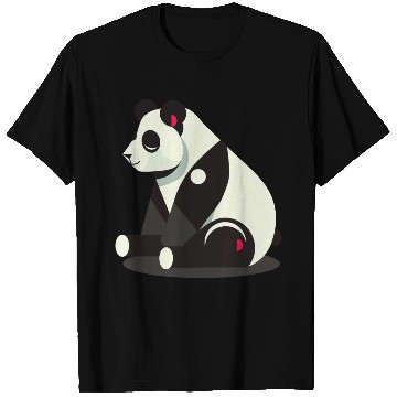 Discover Geometric Panda - Minimalist and Cute T Shirts