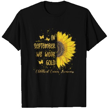 Discover In September Wear Gold Sunflower T Shirts