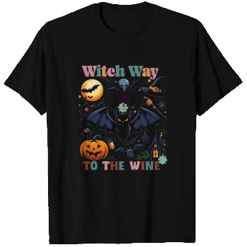 Discover Witch Way to the Wine T Shirts