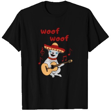 Discover Funny Chihuahua Playing a Guitar T Shirts