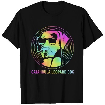 Discover Funny Catahoula Leopard Dog With Sunglasses T Shirts