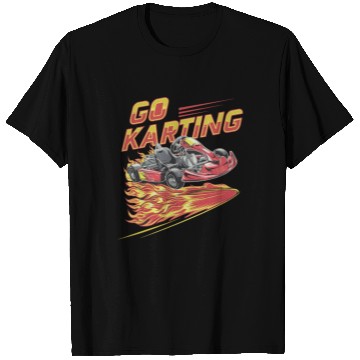 Discover Go Kart Go Karting Fire for a Kart driver Go Kart T Shirts