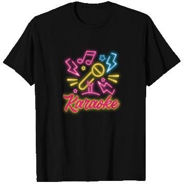 Discover Karaoke Microphone Sheet Music Flash T Shirts