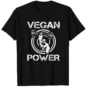 Discover Monkey Chimpanzee Vegan Power Gorilla T Shirts