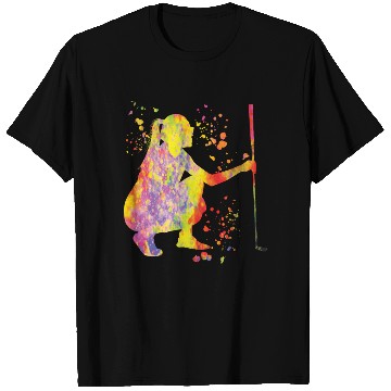 Discover Golfer Colorsplash Kids Miniature Golf T Shirts