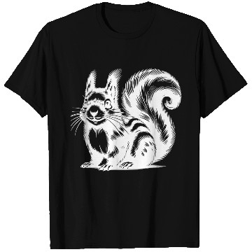 Discover Realistic Squirrel Tattoo Drawing T Shirts