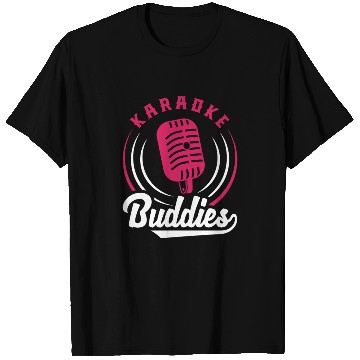 Discover Karaoke Buddies Microphone Retro Style T Shirts