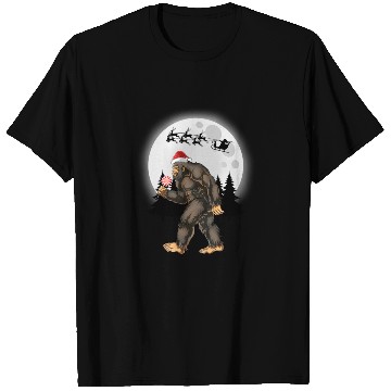 Discover Bigfoot Believe Christmas Tree Sasquatch Santa T Shirts