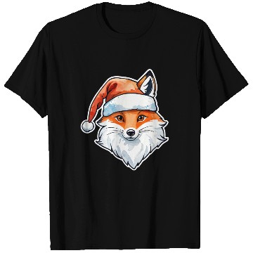 Discover Fox Christmas Watercolor T Shirts