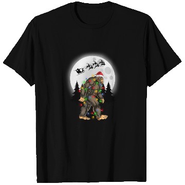 Discover Bigfoot Believe Christmas Tree Sasquatch Santa T Shirts