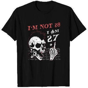 Discover I Am 27 Plus Middle Finger - 28th Birthday T Shirts