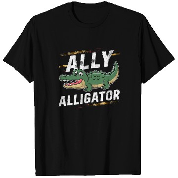 Discover Funny Reptile Pride Month LGBT Ally Cute Alligator T Shirts