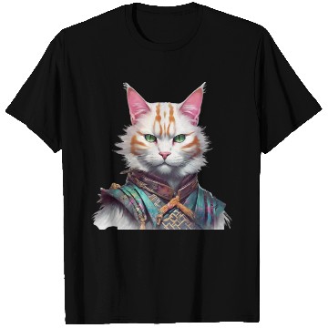 Discover Samurai Cat Guardian T Shirts
