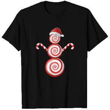 Discover Funny Christmas T Shirts Peppermint Candy Snowman