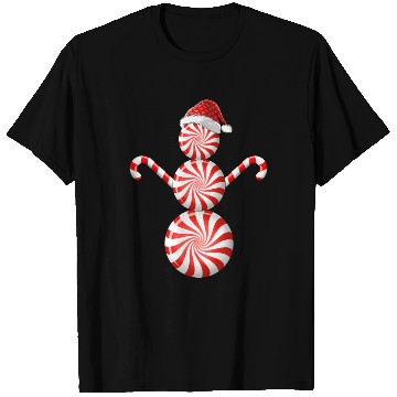 Discover Funny Christmas T Shirts Peppermint Candy Snowman