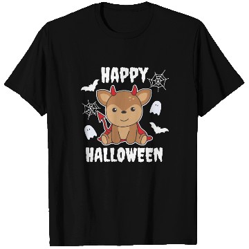 Discover Deer Happy Halloween Cute Devil Witch Costume T Shirts