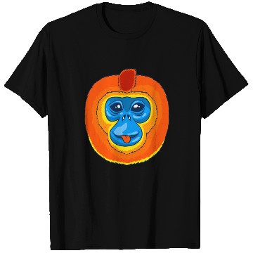 Discover Cute Golden Snub Nosed Monkey Face T Shirts