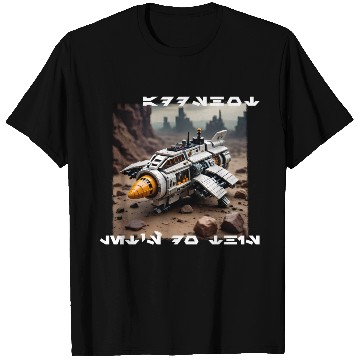 Discover Brick Starship 002 T Shirts