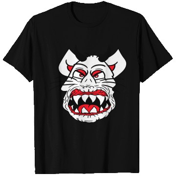 Discover Demon Monster Cat Halloween Fun Horror Devil Horns T Shirts