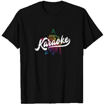 Discover Colorful Karaoke Microphone Design T Shirts