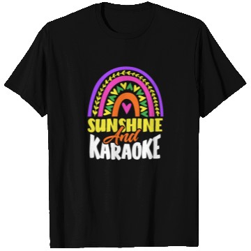 Discover Sun And Karaoke Rainbow Heart T Shirts
