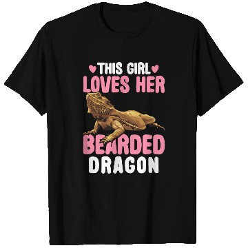 Discover This Girl Loves Her Bearded Dragon Lizard Lover T Shirts