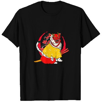 Discover Kanji Japan Katana Oni Ninja Cat Samurai T Shirts
