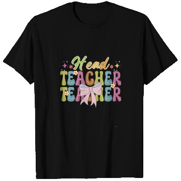 Discover Head Teacher Coquette Bow , Teacher Design T Shirts