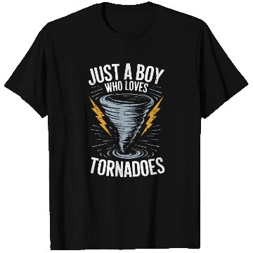 Discover Just a Boy Who Loves Tornadoes Lightning and Storm T Shirts