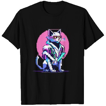 Discover Cyberpunk Blade Cat T Shirts
