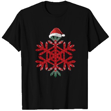 Discover Christmas Buffalo Plaid Snowflakes Santa hat T Shirts