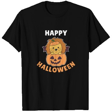 Discover Lion Happy Halloween Pumpkin Bat Costume T Shirts