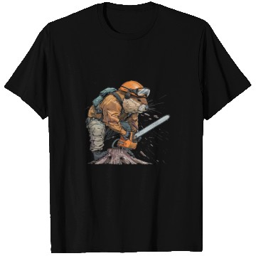 Discover Beaver Lumberjack Chainsaw T Shirts