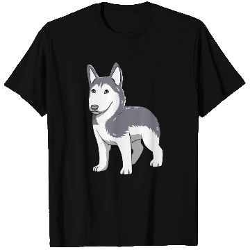 Discover Dog Lover Cute Siberian Husky Puppy T Shirts