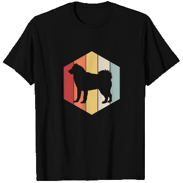 Discover Dog Owner Retro Siberian Husky Dog Silhouette T Shirts