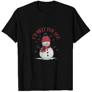 Discover I'd Melt for You - Cute Snowman Christmas T Shirts