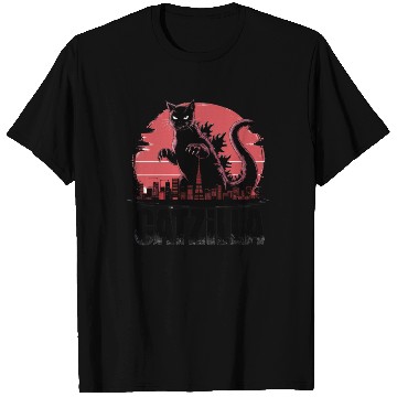 Discover Catzilla: Fierce Feline Monster T Shirts