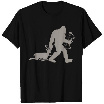 Discover Bigfoot Sasquatch Deer Hunter T Shirts