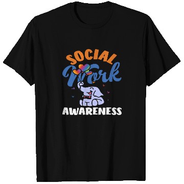 Discover Social Work Awareness Elephant Balloons T Shirts