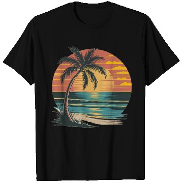 Discover Tropical Sunset Bliss T Shirts
