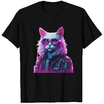 Discover Cyberpunk 80s Disco Cat T Shirts