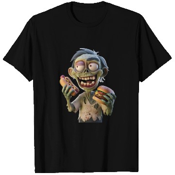 Discover zombie eating T Shirts