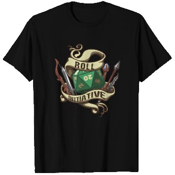Discover Roll Initiative Adventure Magic Dungeon T Shirts