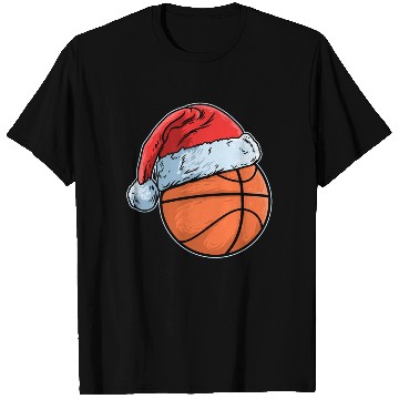 Discover Basket Baller Santa Claus Hat Basketball T Shirts