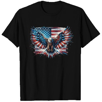 Discover Patriotic American Eagle Pride 4th of July Spirit T Shirts