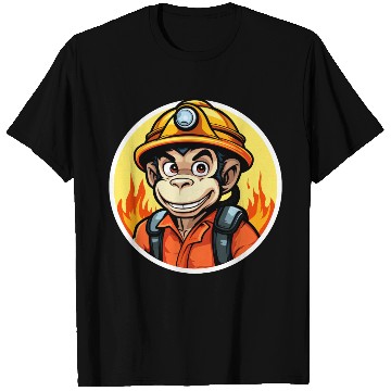 Discover Firefighter monkey T Shirts