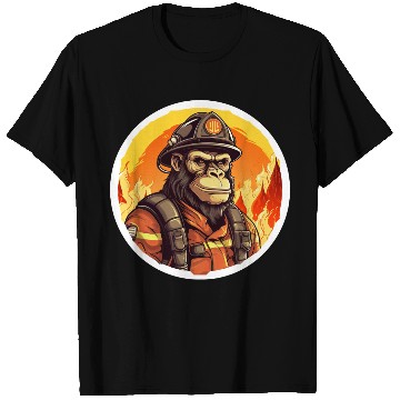 Discover Firewoman monkey / Firefighter T Shirts