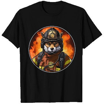 Discover Fox Firefighter T Shirts