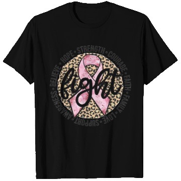 Discover Leopard Print Breast Cancer T Shirts