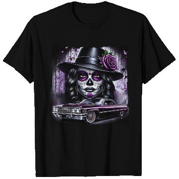 Discover lowrider catrina Sugar skull T Shirts